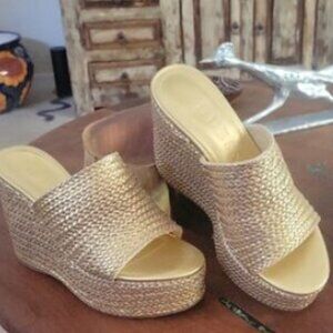 NWOT Guess Women's Yenisa Single Band Platform Wedge Sandals-9.5-400